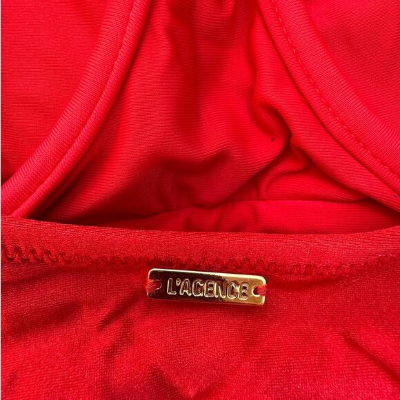 L'AGENCE Remi Shimmer One-Piece Swimsuit Size Small - Picture 6 of 11